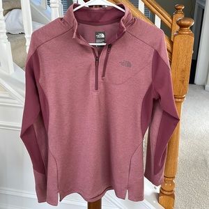 The North Face flash dry quarter zip womens large